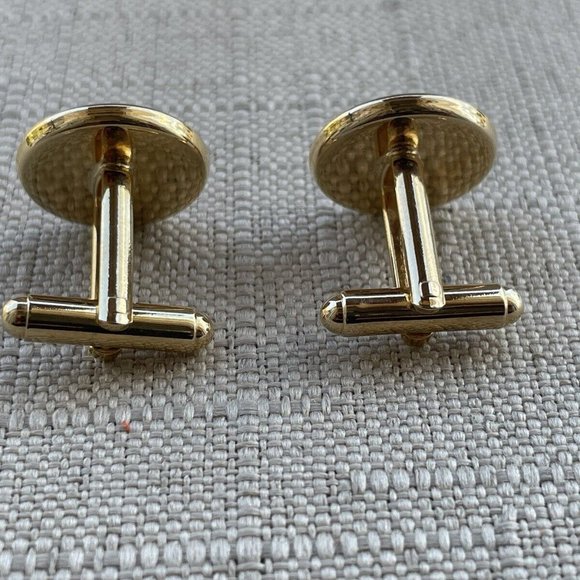 Men Shirt Cufflinks Gold/Black Tone Fashion Men Jewelry Cuff Links - Picture 7 of 10